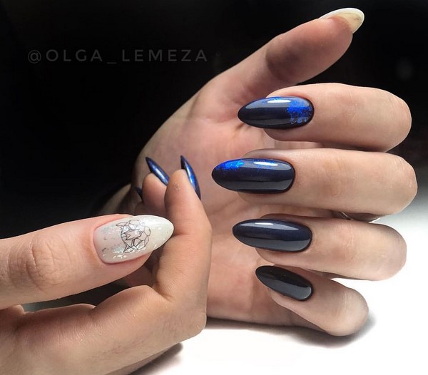 Long Nails Art Design Ideas in Fall & Winter
