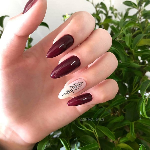 Long Nails Art Design Ideas in Fall & Winter
