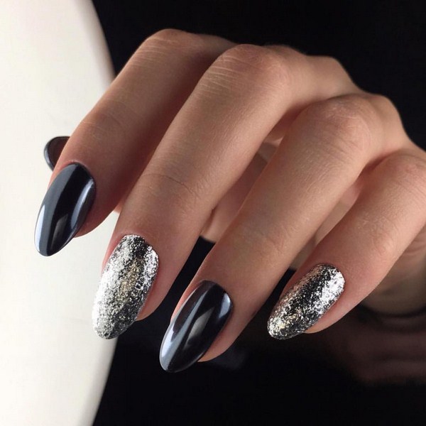 60+ Fashion Black Nail Art Design Idea 2021