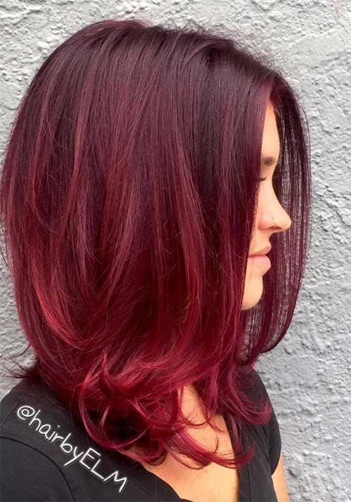 Burgundy Hair Colors & Styles