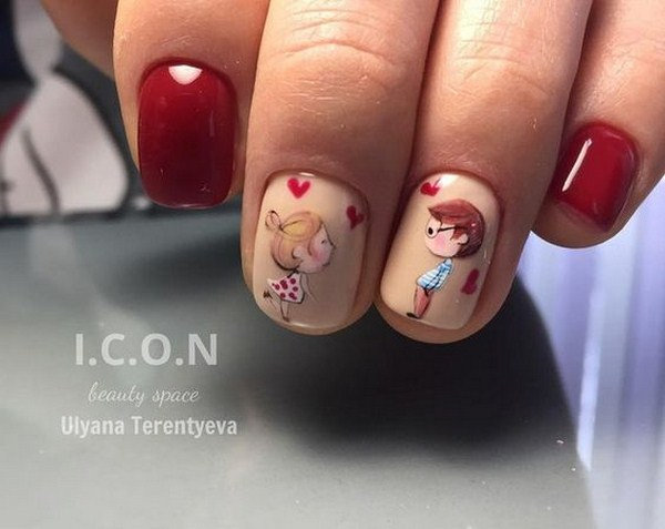 80+ Easy Valentine's Day Nail Art Ideas Designs 2021