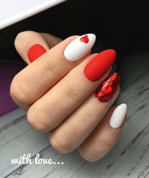 80+ Easy Valentine's Day Nail Art Ideas Designs 2021