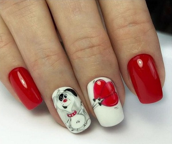 80+ Easy Valentine's Day Nail Art Ideas Designs 2021