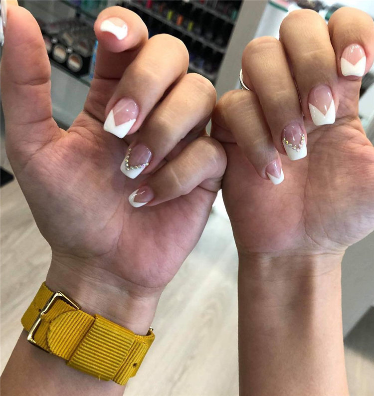 70+ French Manicure Ideas and Inspiration 2021, #FrenchManicure, #FrenchNails