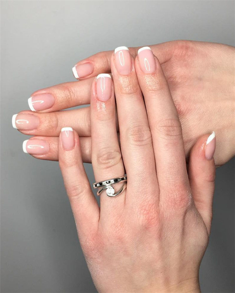 70+ French Manicure Ideas and Inspiration 2021, #FrenchManicure, #FrenchNails