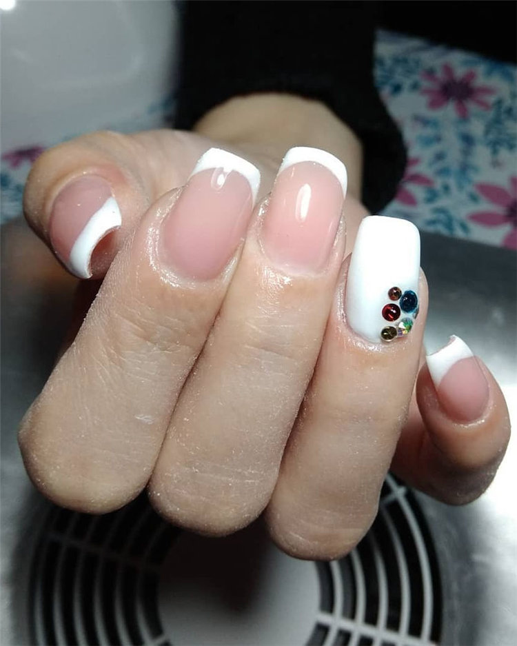 70+ French Manicure Ideas and Inspiration 2021, #FrenchManicure, #FrenchNails