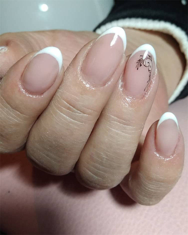 70+ French Manicure Ideas and Inspiration 2021, #FrenchManicure, #FrenchNails
