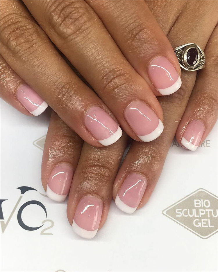 70+ French Manicure Ideas and Inspiration 2021, #FrenchManicure, #FrenchNails