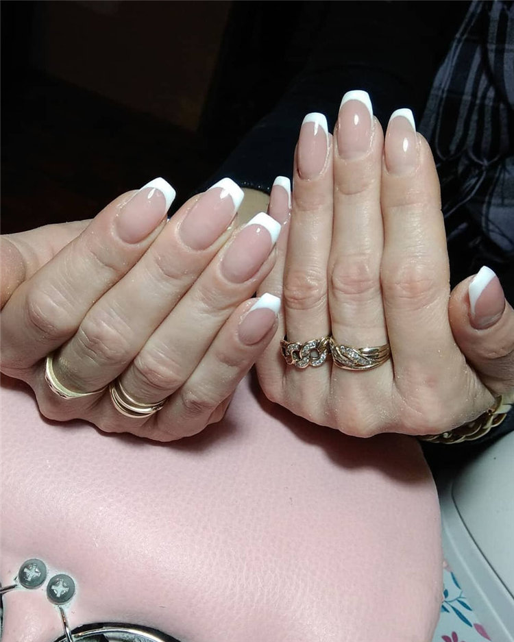 70+ French Manicure Ideas and Inspiration 2021, #FrenchManicure, #FrenchNails