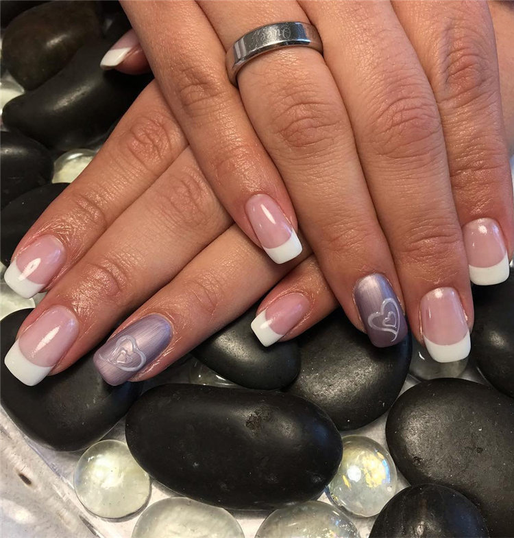 70+ French Manicure Ideas and Inspiration 2021, #FrenchManicure, #FrenchNails