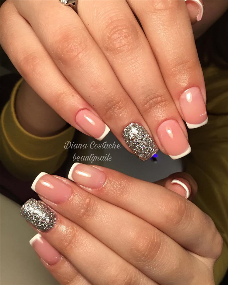 70+ French Manicure Ideas and Inspiration 2021, #FrenchManicure, #FrenchNails