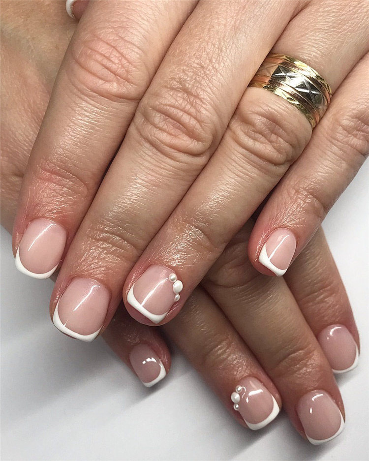 70+ French Manicure Ideas and Inspiration 2021, #FrenchManicure, #FrenchNails