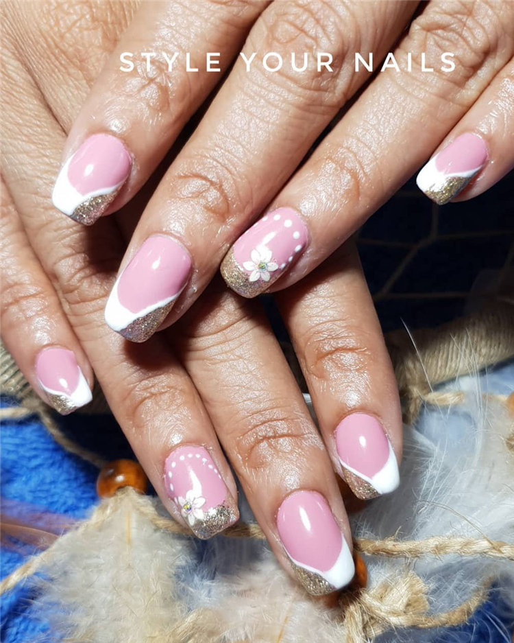 70+ French Manicure Ideas and Inspiration 2021, #FrenchManicure, #FrenchNails