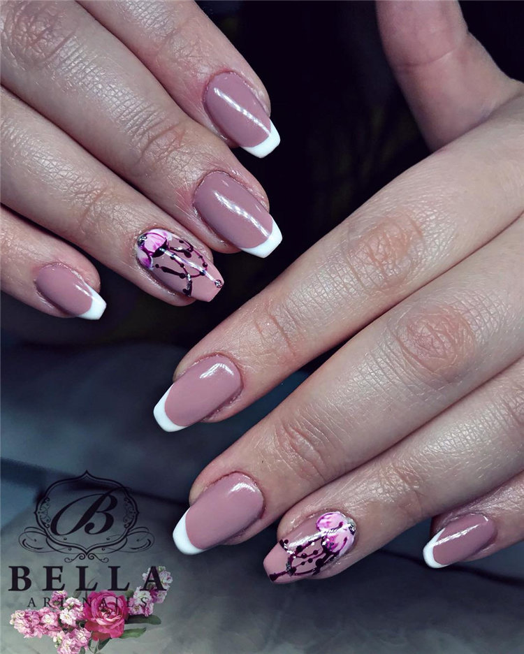 70+ French Manicure Ideas and Inspiration 2021, #FrenchManicure, #FrenchNails