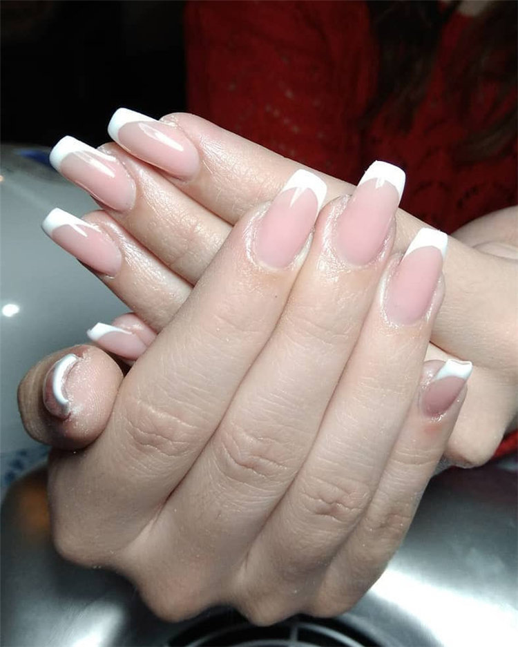 70+ French Manicure Ideas and Inspiration 2021, #FrenchManicure, #FrenchNails