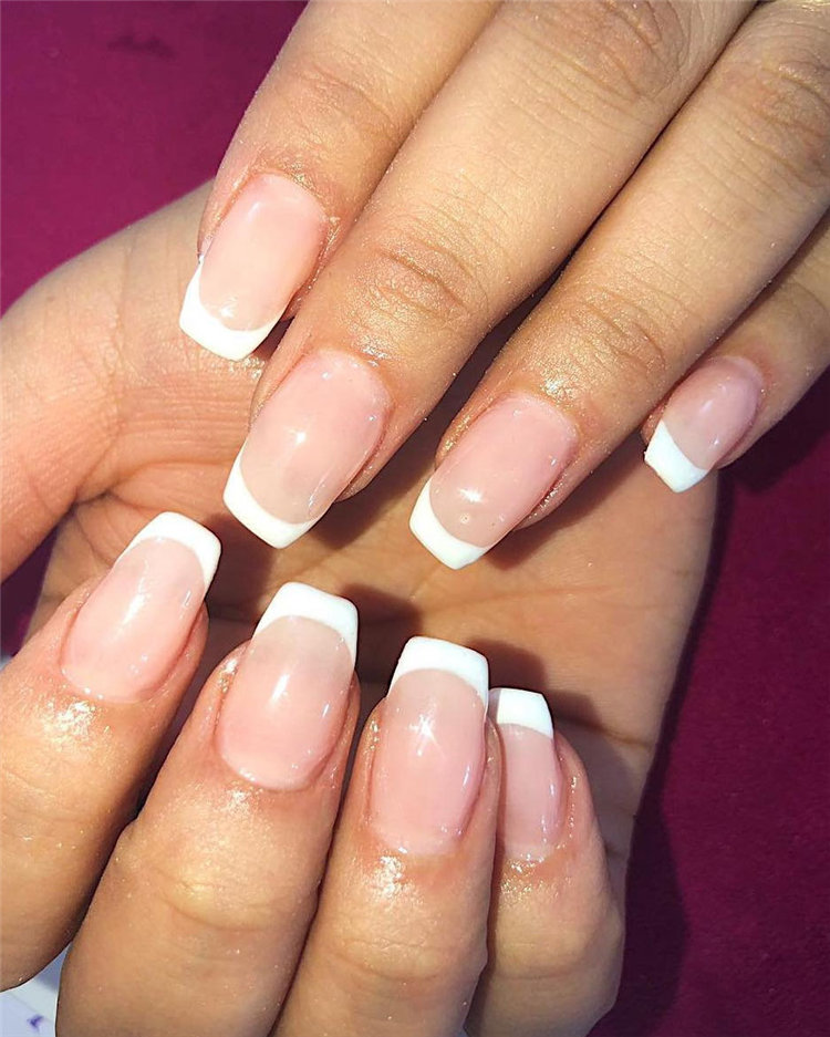70+ French Manicure Ideas and Inspiration 2021, #FrenchManicure, #FrenchNails