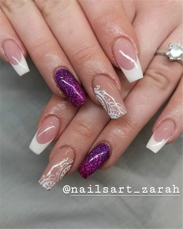 70+ French Manicure Ideas and Inspiration 2021, #FrenchManicure, #FrenchNails