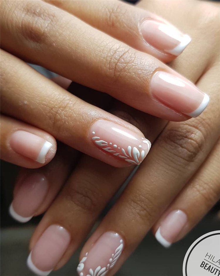 70+ French Manicure Ideas and Inspiration 2021, #FrenchManicure, #FrenchNails