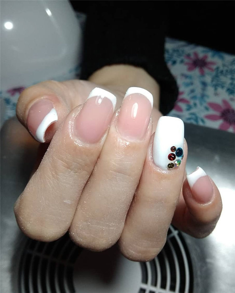 70+ French Manicure Ideas and Inspiration 2021, #FrenchManicure, #FrenchNails