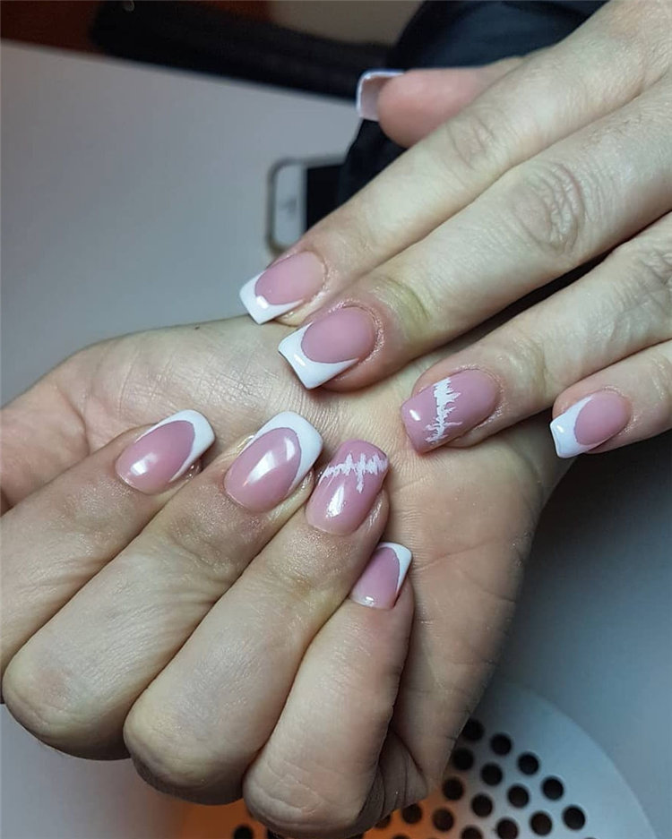 70+ French Manicure Ideas and Inspiration 2021, #FrenchManicure, #FrenchNails