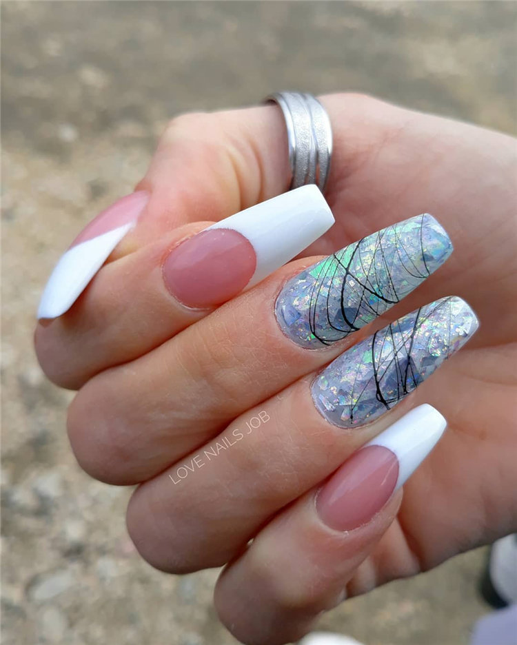 70+ French Manicure Ideas and Inspiration 2021, #FrenchManicure, #FrenchNails