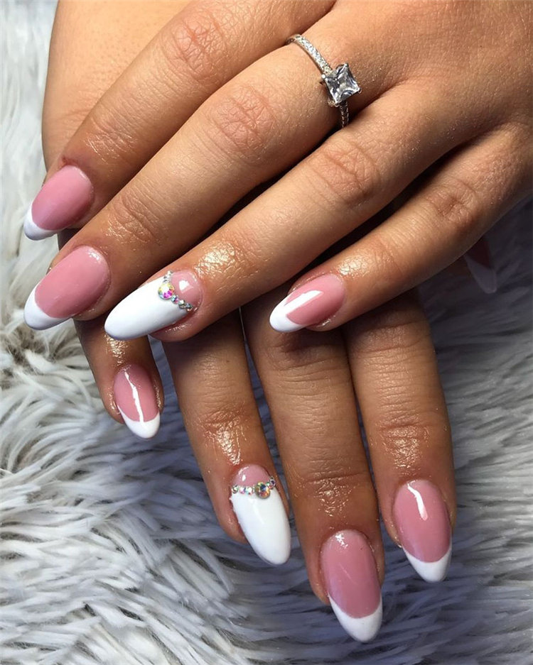 70+ French Manicure Ideas and Inspiration 2021, #FrenchManicure, #FrenchNails