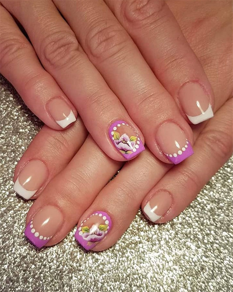 70+ French Manicure Ideas and Inspiration 2021, #FrenchManicure, #FrenchNails