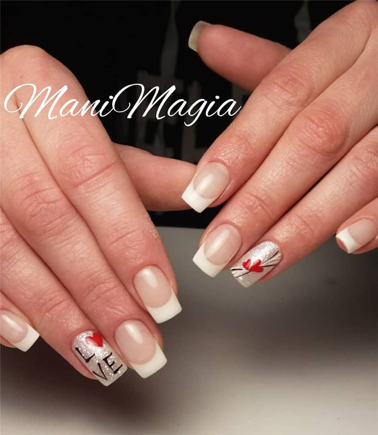 70+ French Manicure Ideas and Inspiration 2021, #FrenchManicure, #FrenchNails