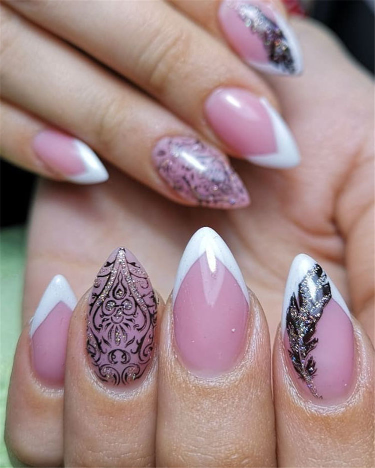 70+ French Manicure Ideas and Inspiration 2021, #FrenchManicure, #FrenchNails