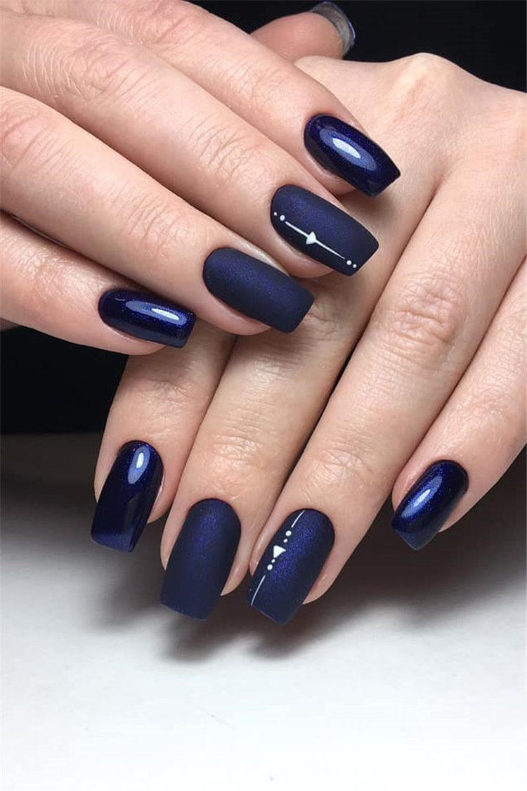 Geometric Nail Art Ideas; Geometric Manicures; geometric nails; nails designs; nails art; geometric aesthetic; nails polish;