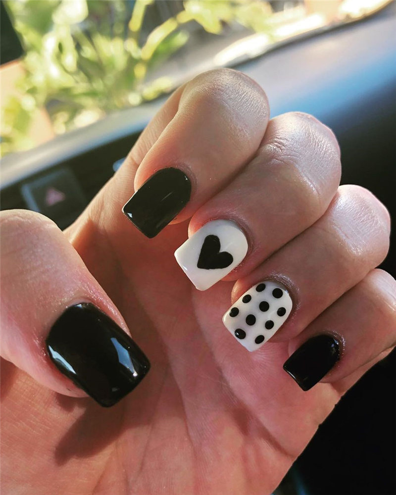 60 pink, red, and white valentine’s day nail ideas. We have gathered the best Valentines nails for you to find your Valentine's Day nail art inspiration. Click to see more nail art ideas. #NailArt #ValentineNails