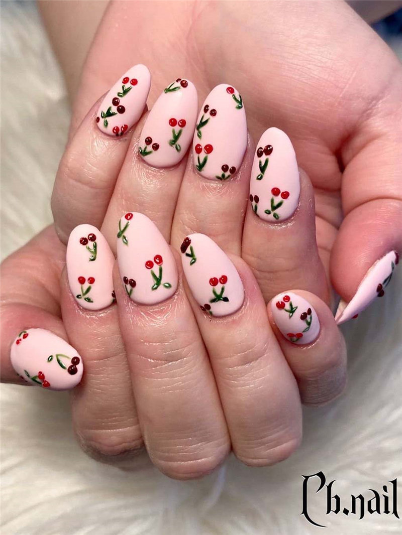 35 Spring Nail Design Trends and Colors. We have gathered the best spring nails ideas including beautiful flower,  greens, pinks, yellow and so on. You can try with the spring nails designs. #NailArt #springnails