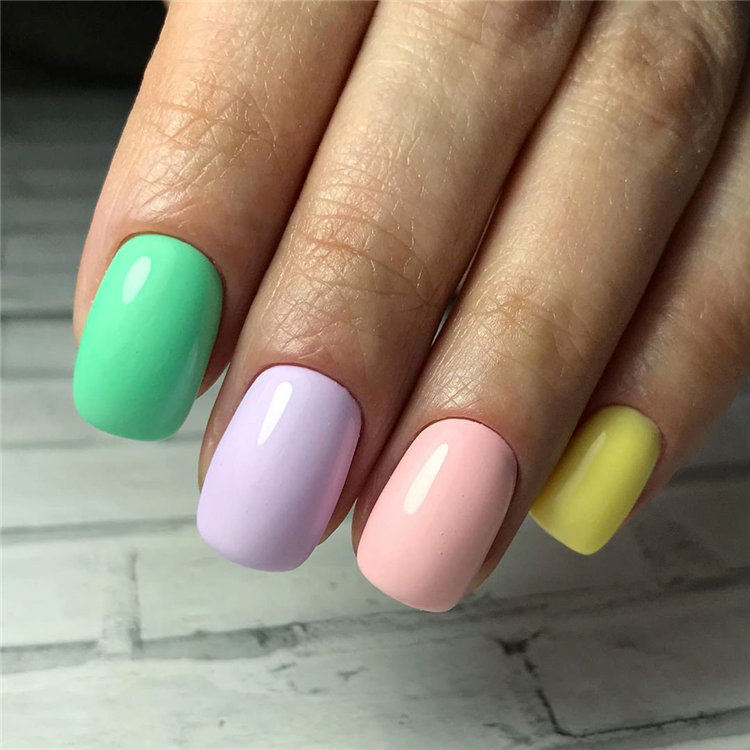 To give you some nail art inspiration, we have found 42 simple spring nail ideas. There is a mix of designs featured from flowers nails to french nails. So, take a look and find a beautiful pring nail design. #springnails #naildesigns #nails