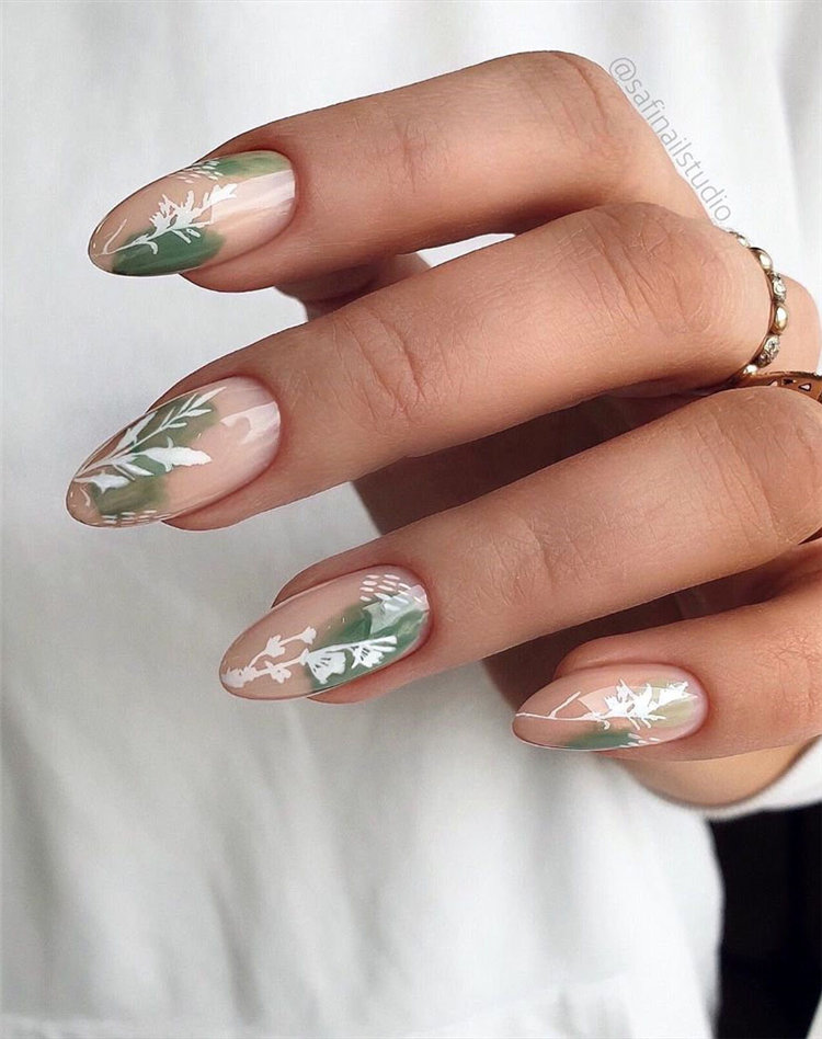 To give you some nail art inspiration, we have found 42 simple spring nail ideas. There is a mix of designs featured from flowers nails to french nails. So, take a look and find a beautiful pring nail design. #springnails #naildesigns #nails