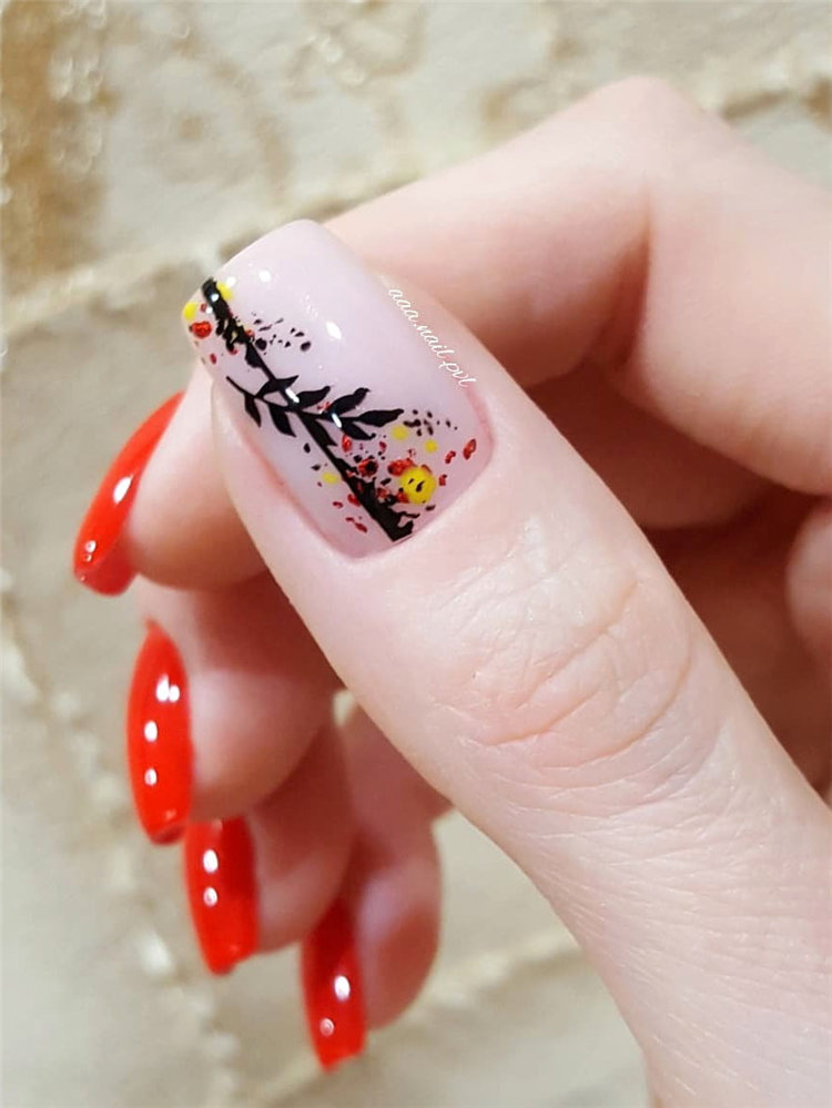 To give you some nail art inspiration, we have found 42 simple spring nail ideas. There is a mix of designs featured from flowers nails to french nails. So, take a look and find a beautiful pring nail design. #springnails #naildesigns #nails