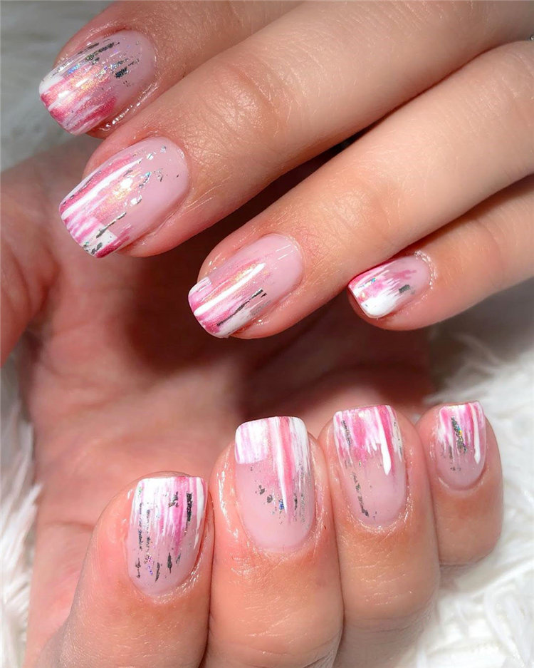 To give you some nail art inspiration, we have found 42 simple spring nail ideas. There is a mix of designs featured from flowers nails to french nails. So, take a look and find a beautiful pring nail design. #springnails #naildesigns #nails