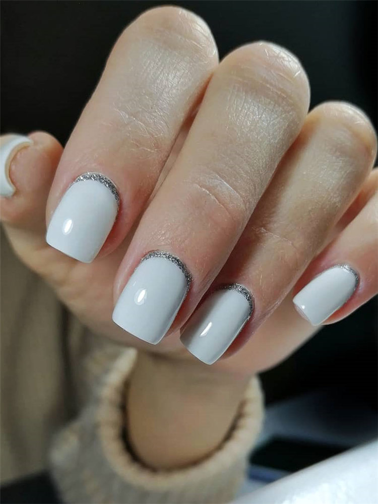 To give you some small white design ideas, we have found 30 classy and stylish white nails ideas for 2021. If you want to manicure, you can browse our website from time to time. #whitenails #nailsacrylic #whitenaildesigns #naildesigns