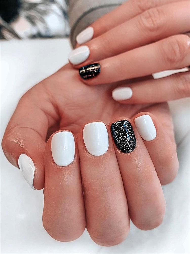 To give you some small white design ideas, we have found 30 classy and stylish white nails ideas for 2021. If you want to manicure, you can browse our website from time to time. #whitenails #nailsacrylic #whitenaildesigns #naildesigns