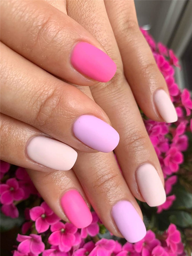 Nails 2021 trends, to give you some nail ideas, we have found 50 simple and classy nails design for women. If you want to wear a new nail shape or color, you can browse our website from time to time. #naildesigns#nailsspring #nailideas