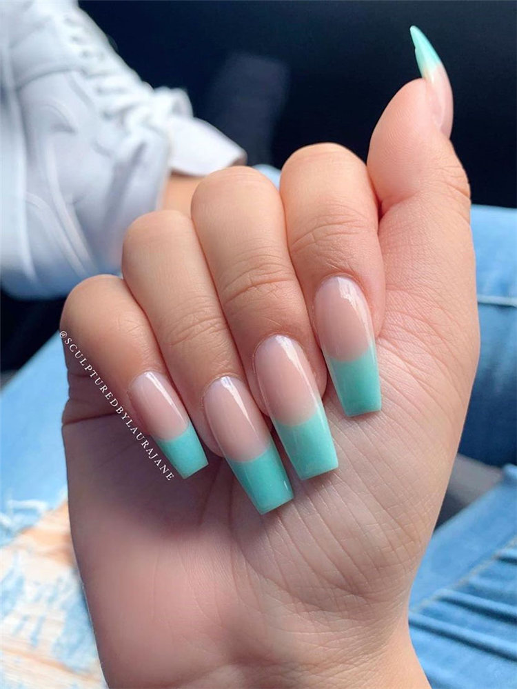 Nails 2021 trends, to give you some nail ideas, we have found 50 simple and classy nails design for women. If you want to wear a new nail shape or color, you can browse our website from time to time. #naildesigns#nailsspring #nailideas