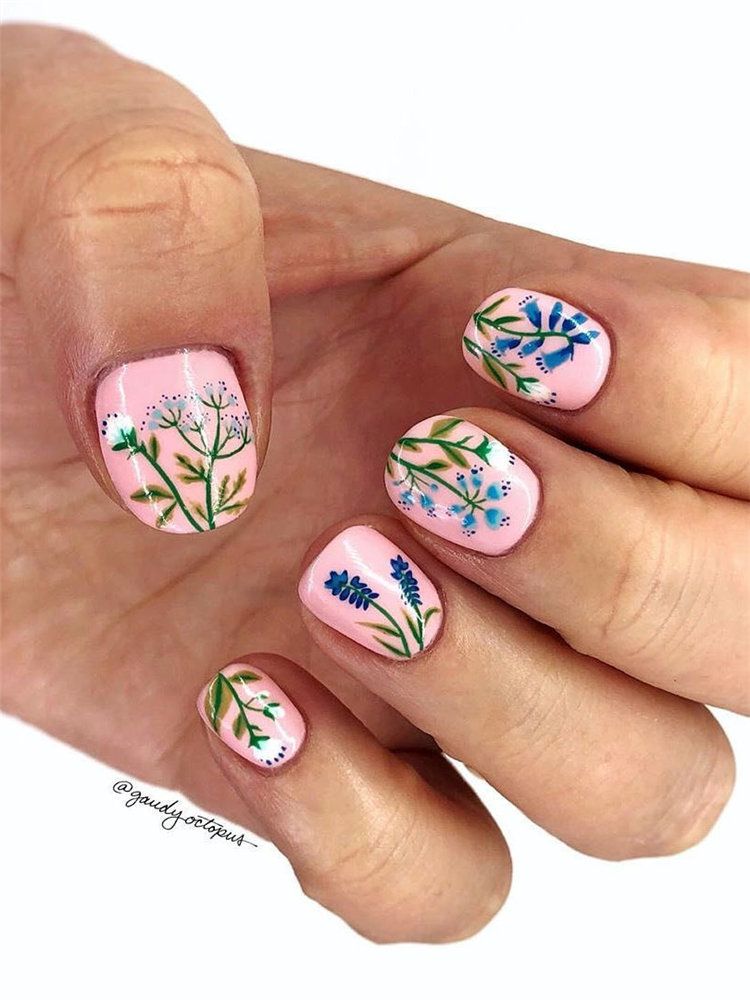 Nails 2021 trends, to give you some nail ideas, we have found 50 simple and classy nails design for women. If you want to wear a new nail shape or color, you can browse our website from time to time. #naildesigns#nailsspring #nailideas