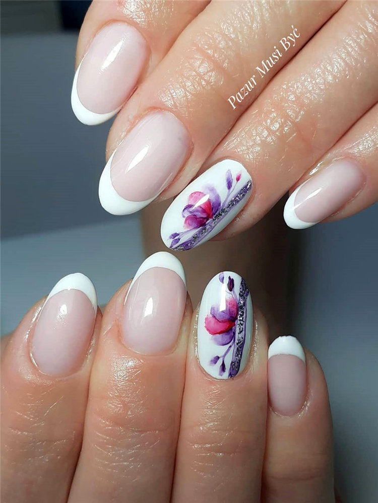 Nails 2021 trends, to give you some nail ideas, we have found 50 simple and classy nails design for women. If you want to wear a new nail shape or color, you can browse our website from time to time. #naildesigns#nailsspring #nailideas