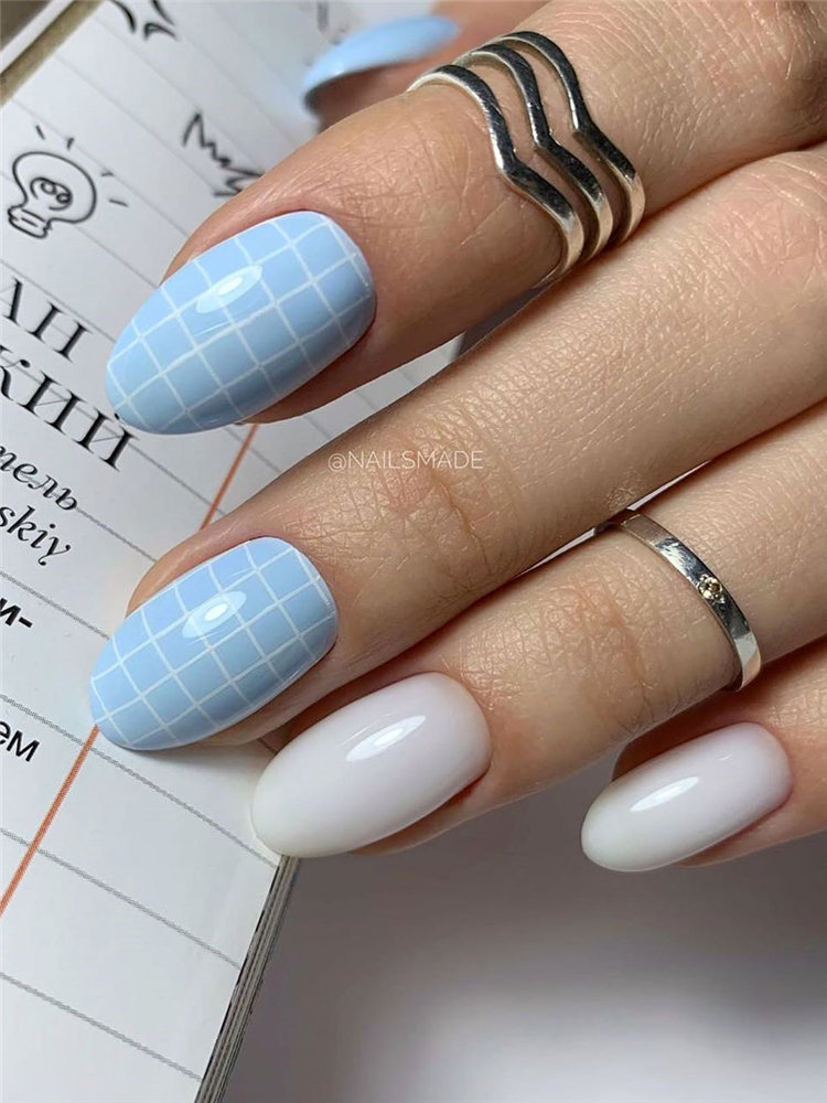 Nails 2021 trends, to give you some nail ideas, we have found 50 simple and classy nails design for women. If you want to wear a new nail shape or color, you can browse our website from time to time. #naildesigns#nailsspring #nailideas