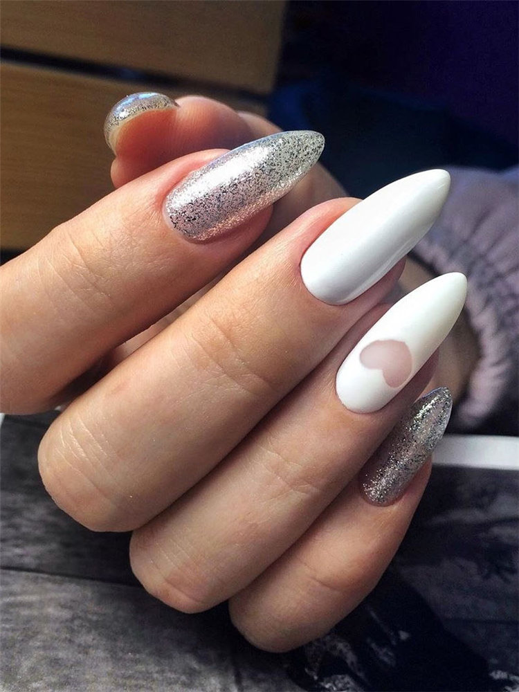 Nails 2021 trends, to give you some nail ideas, we have found 50 simple and classy nails design for women. If you want to wear a new nail shape or color, you can browse our website from time to time. #naildesigns#nailsspring #nailideas