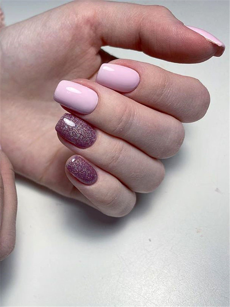 Nails 2021 trends, to give you some nail ideas, we have found 50 simple and classy nails design for women. If you want to wear a new nail shape or color, you can browse our website from time to time. #naildesigns#nailsspring #nailideas