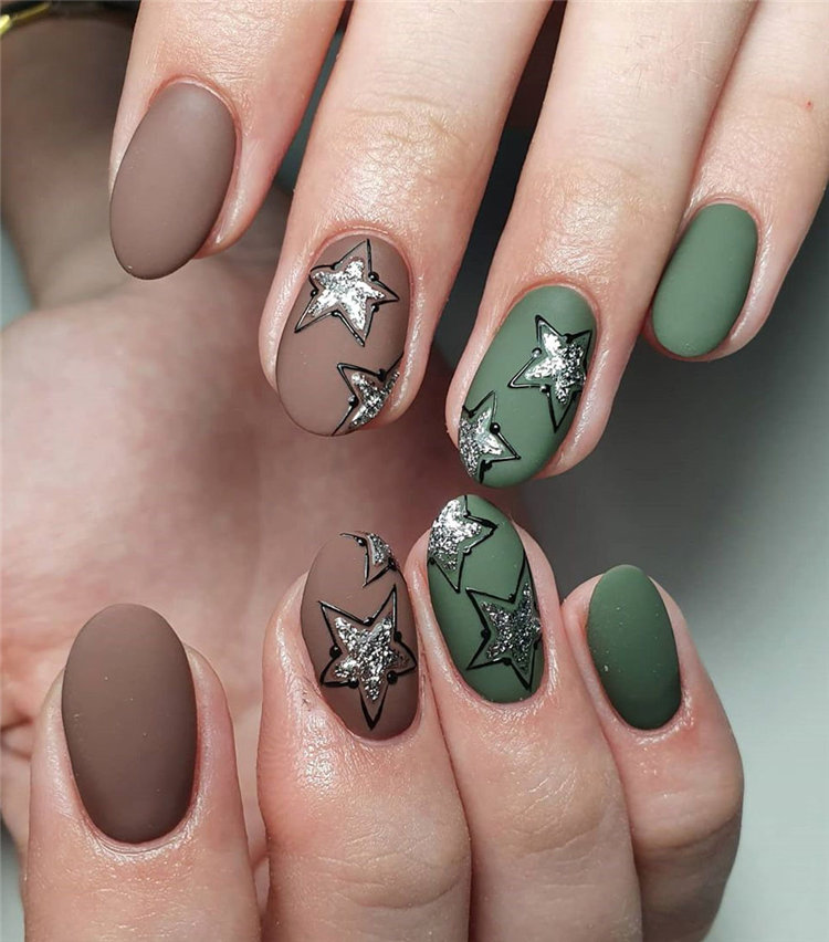 Nails 2021 trends, to give you some nail ideas, we have found 50 simple and classy nails design for women. If you want to wear a new nail shape or color, you can browse our website from time to time. #naildesigns#nailsspring #nailideas