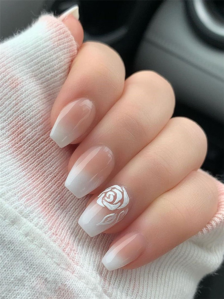 Nails 2021 trends, to give you some nail ideas, we have found 50 simple and classy nails design for women. If you want to wear a new nail shape or color, you can browse our website from time to time. #naildesigns#nailsspring #nailideas