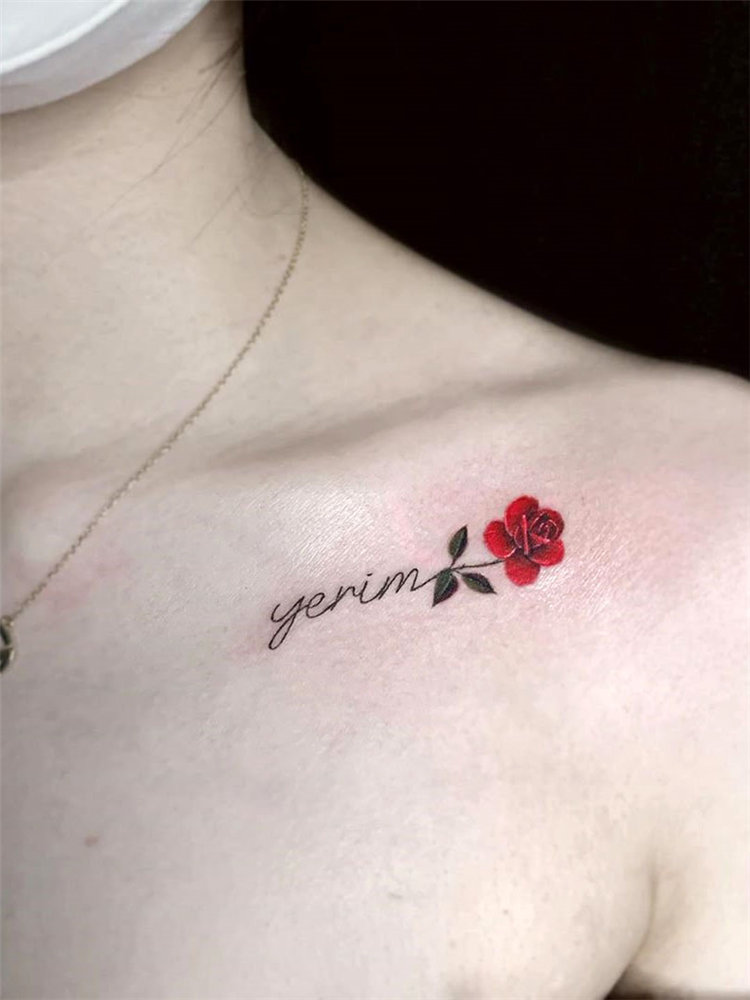 To give you some rose tattoos inspiration, we have found 30 simple and small rose tattoo ideas for women. If you are looking for tiny tattoos which are suitable for you, you can browse our website from time to time. #rosetattoos #smalltattoos #womentattoos #tinytattoos