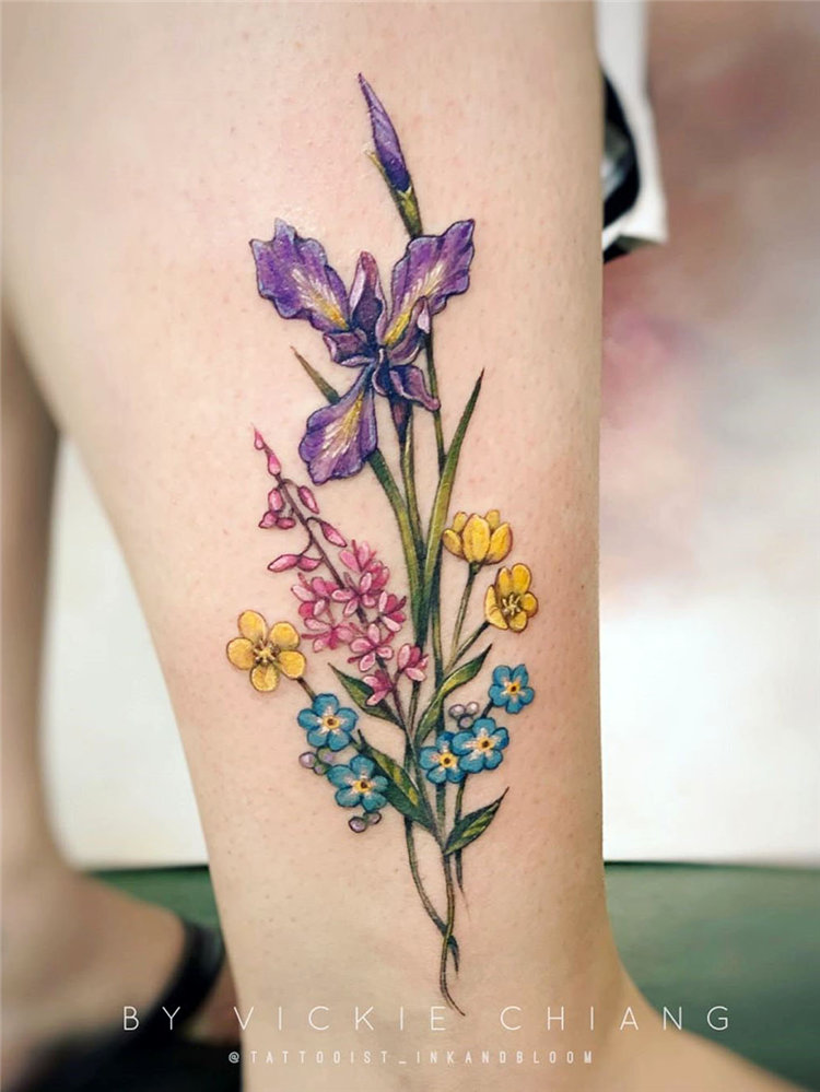 25 Lovely Forget Me Not Flower Tattoo Designs  EntertainmentMesh