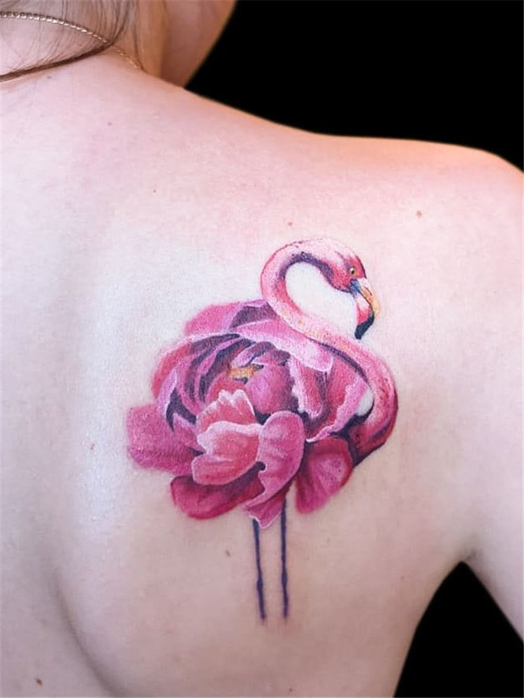 flamingo tattoo by Tayfun Bezgin  KickAss Things